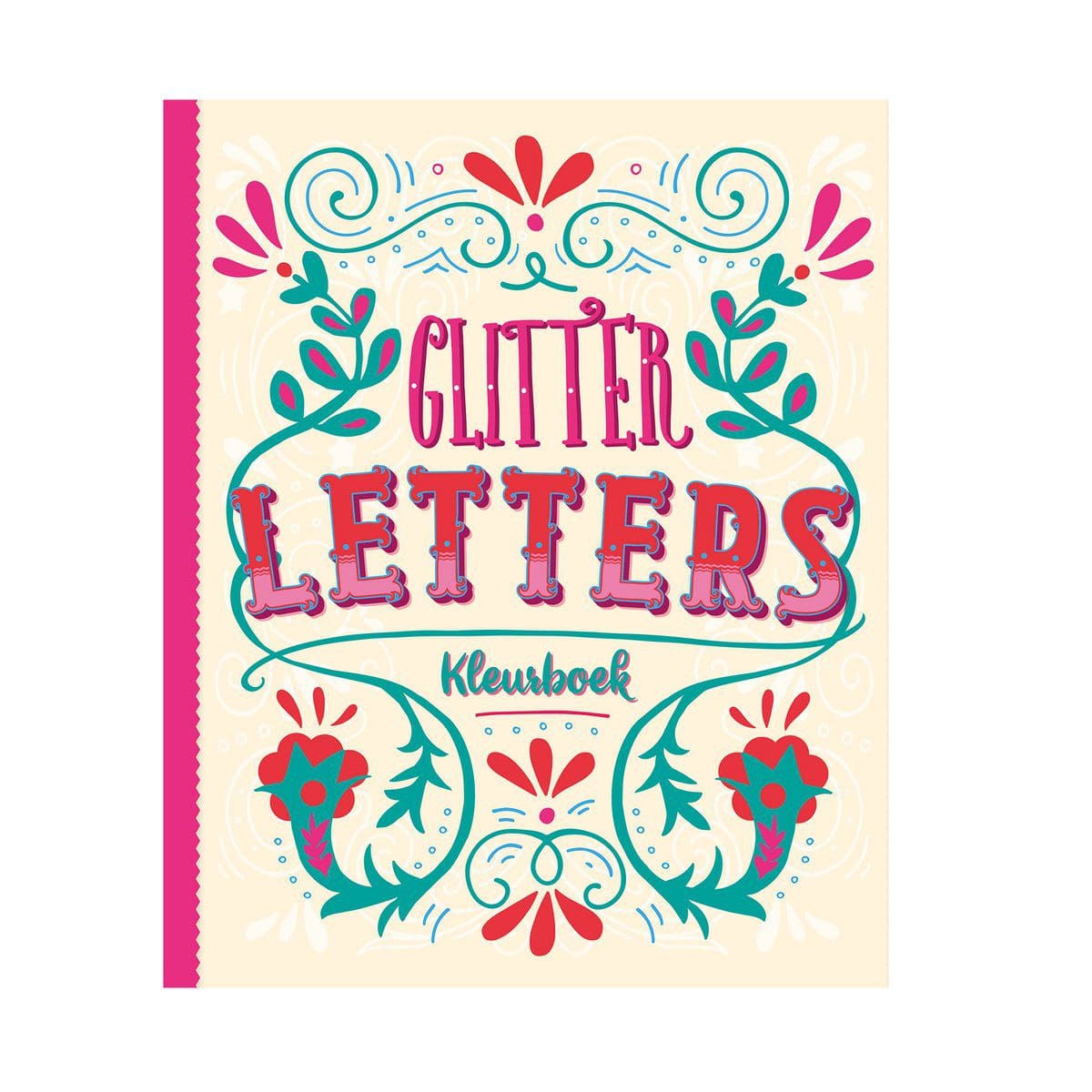kleurboek glitter "letters"