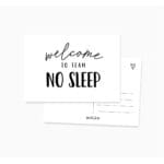 Postkaart 'team no sleep'