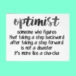 Postkaart 'optimist'